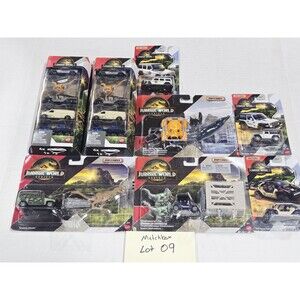 Matchbox Jurassic World Lot New Sealed Die-Cast Vehicles 5-Pack Jeep Wrangler
